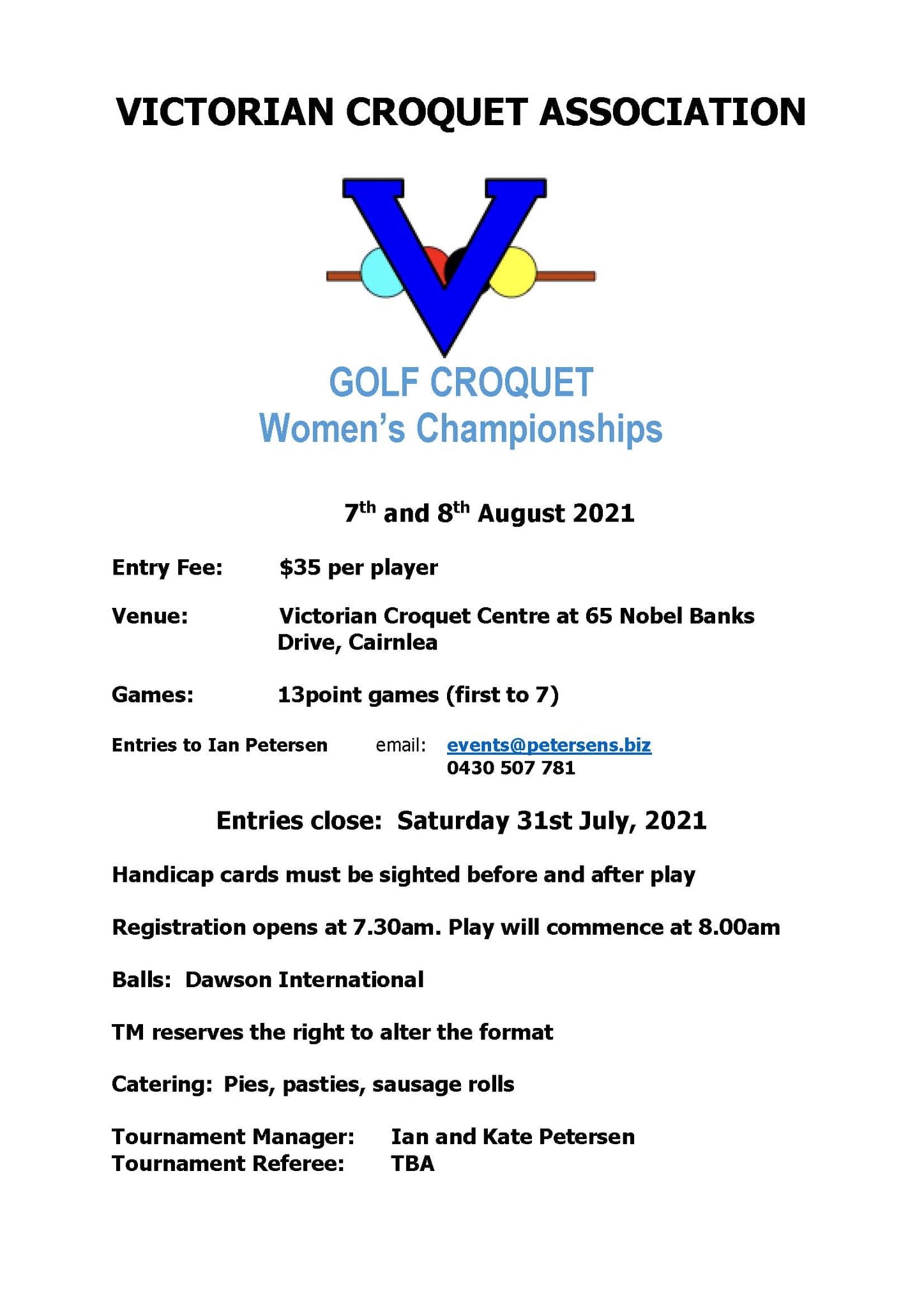 Victoriancroquetevent1 Wodonga Croquet Club